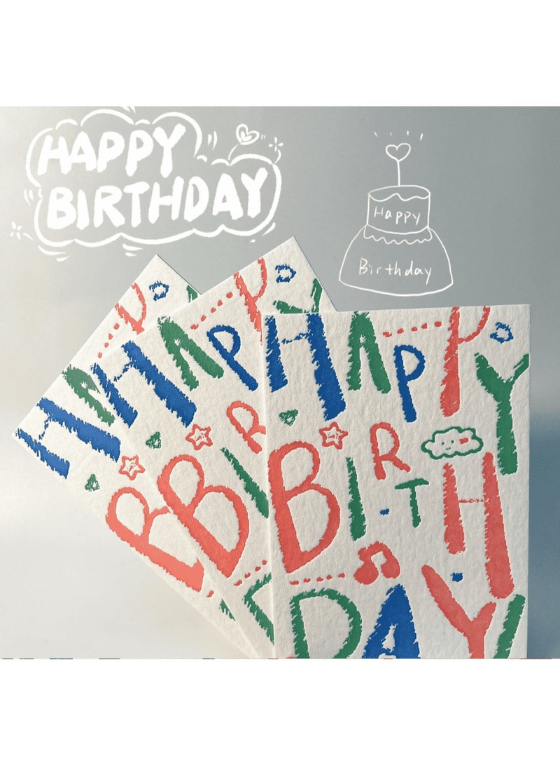 BenQuand Premium Embossed Birthday Card, 4'' x 6'', 450gsm Cotton Paper Unique Designs Happy Birthday Card With Envelope and Seal, Anniversary Card Gift for Boyfriend,Mum,Daddy - Image 2